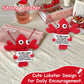 Royid Crochet Lobster Gift for Him/Her, Red, Polyester, Perfect for Birthdays and Anniversaries