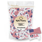 KIDU Pantry USA Buttermints - Individually Wrapped Patriotic Mints - 13 oz Resealable Bag (Approx. 125 Buttermints) - Festive Pa