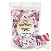 KIDU Pantry USA Buttermints - Individually Wrapped Patriotic Mints - 13 oz Resealable Bag (Approx. 125 Buttermints) - Festive Pa