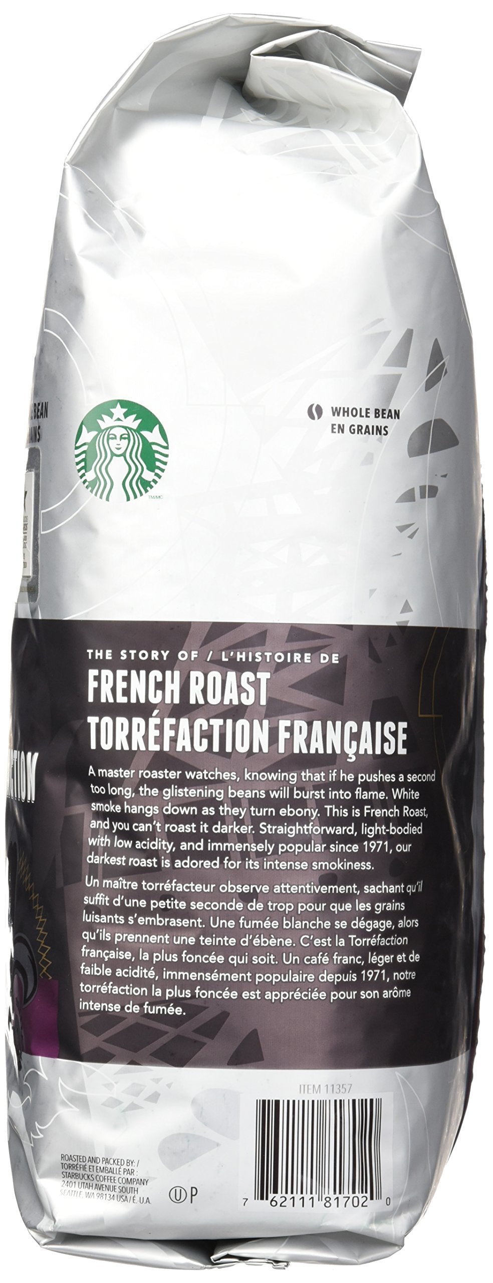 2 Packs Of 40 Oz Starbucks French Roast Whole Bean Coffee = 2 X 40 Oz = 80 Oz