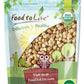 Food to Live - Organic Blanched Roasted Hazelnuts, 8 Ounces - Non-GMO, Dry Roasted Filberts, No Skin, Whole Nuts, Unsalted, Kosh