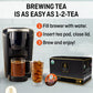 Teavity Organic Coconut Island Tea Pods, Recyclable Single-Serve, Compatible with Keurig 2.0, 36 Count
