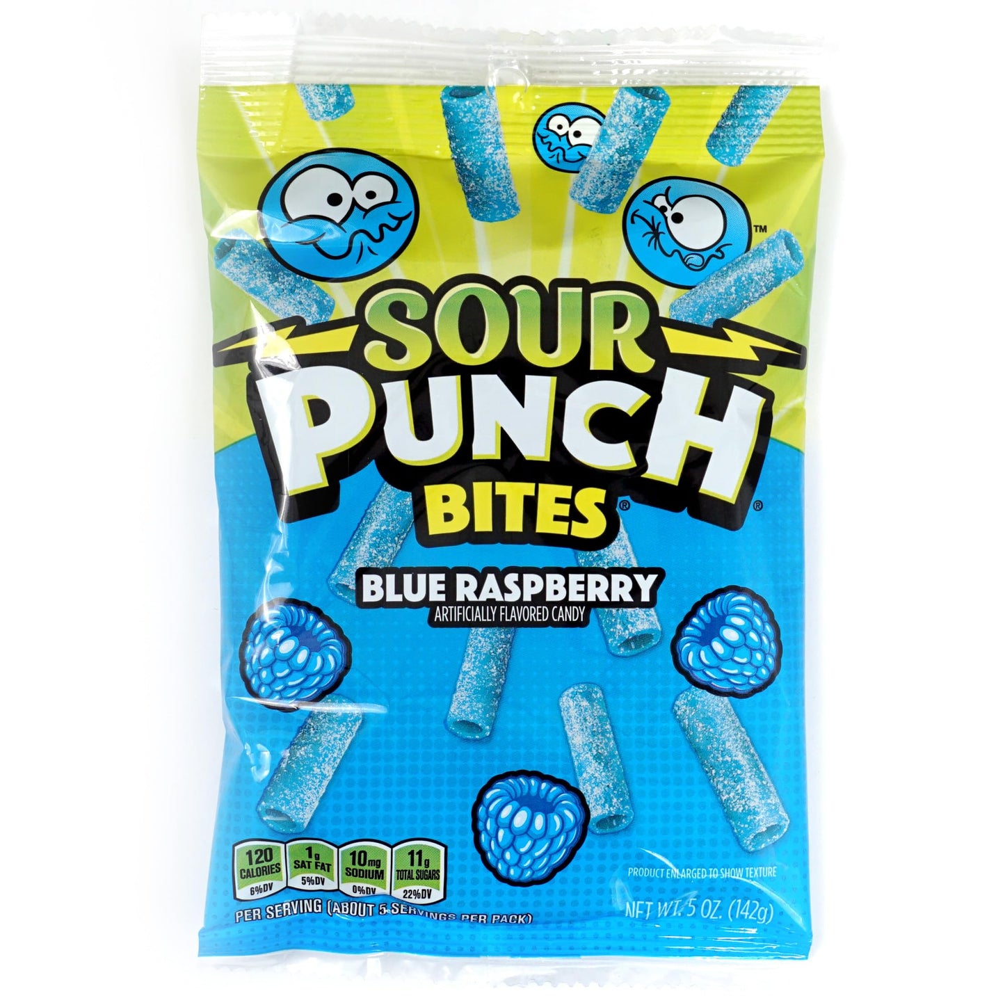Sour Punch Bites, 5 Ounce Bags (Pack Of 3), Strawberry, Blue Raspberry & Assorted Flavors Bags, The Hampton Popcorn & Candy Comp