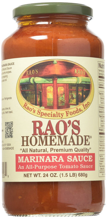 Raos Specialty Food Homemade Marinara Premium Pasta Sauce, 24 Ounce -- 12 per case.