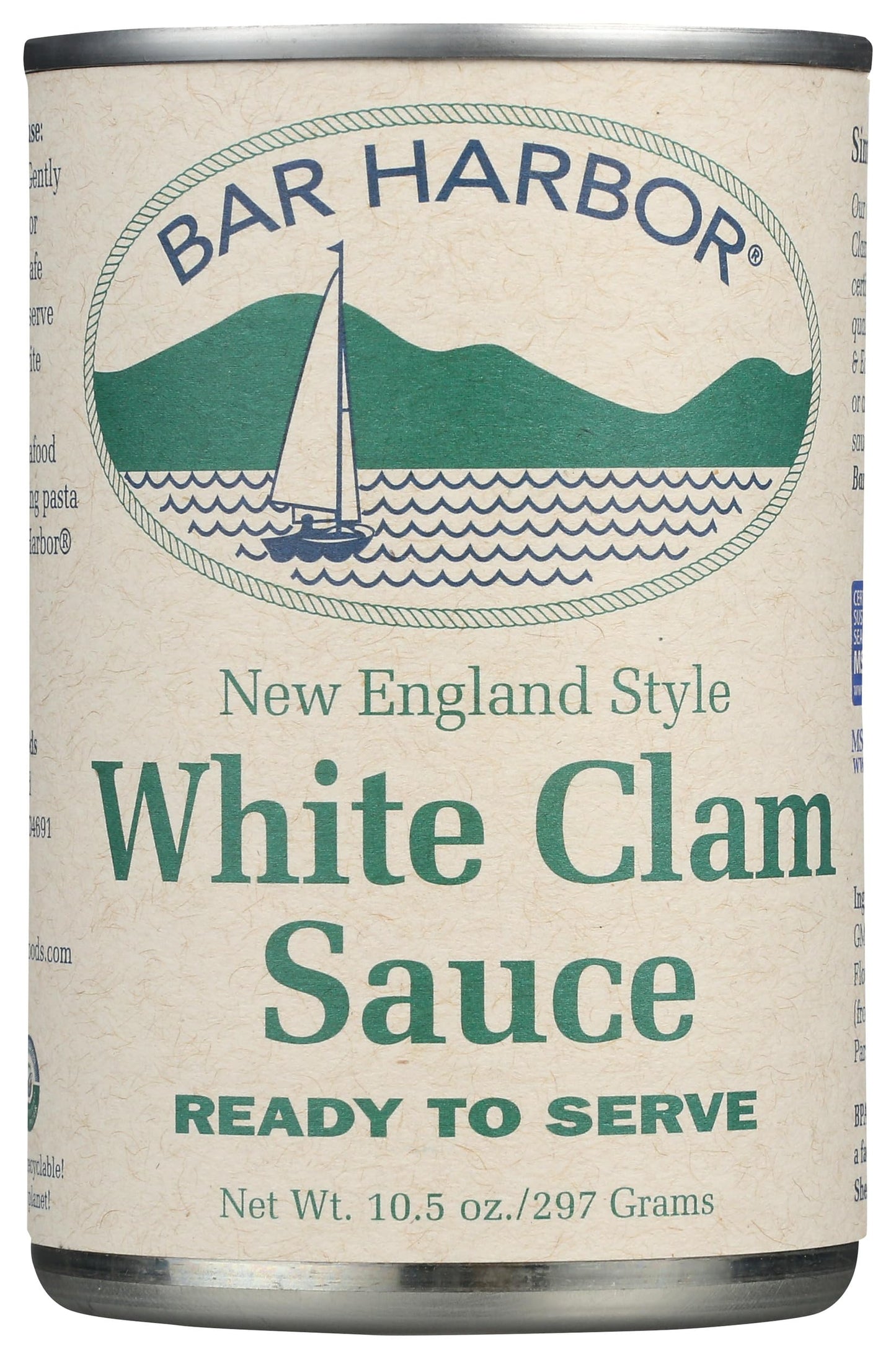 Bar Harbor White Clam Sauce, 10.5 Oz