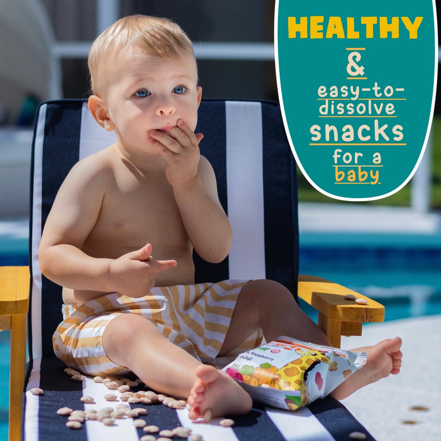 Awsum Snacks Organic Quinoa Puffs For Kids - Happy Healthy Food - Puffed Quinoa - Vegan Kosher Gluten Free - Non-Allergy - No Ad