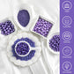 Kasvan Edible Pearl Sugar Sprinkles, Purple Sprinkles For Cake Decorating, 230G/8.1Oz, Ice Cream Toppings And Cookie Decorating,