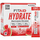 LIFEAID FITAID Hydrate Clean Electrolyte Mix  Zero Sugar  Balanced Electrolyte Ratios: 600mg Sodium  500mg Potassium  125mg Magnesium  Watermelon Wave  for Exercise & Active Hydration  30 Sticks