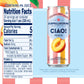 Sanpellegrino Ciao Peach Sparkling Water, Low-Calorie Italian Sparkling Water With Real Fruit Juices, 0G Added Sugar, 24-Pack