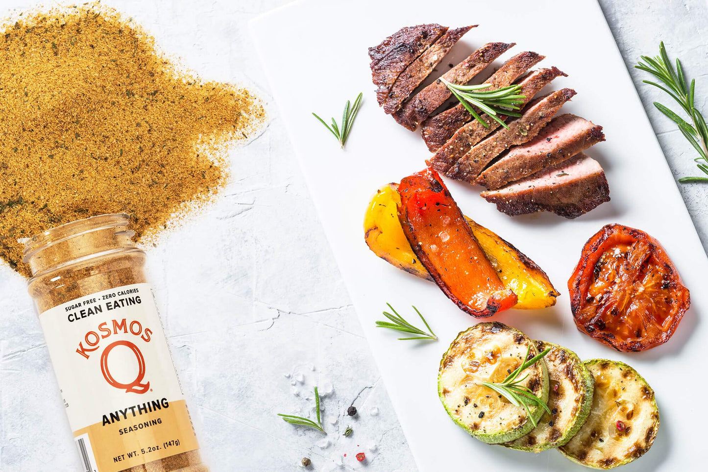 Kosmos Q All-Purpose Seasoning Spice Mix, Paleo & Keto Friendly, Sugar-Free, 5.2 oz Shaker Bottle