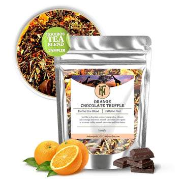 Nelson's Tea - Orange Chocolate Tea Loose Leaf - Cut & Sifted Truffle Tea with Green Rooibos, Red Rooibos and Orange Peel (Sampl