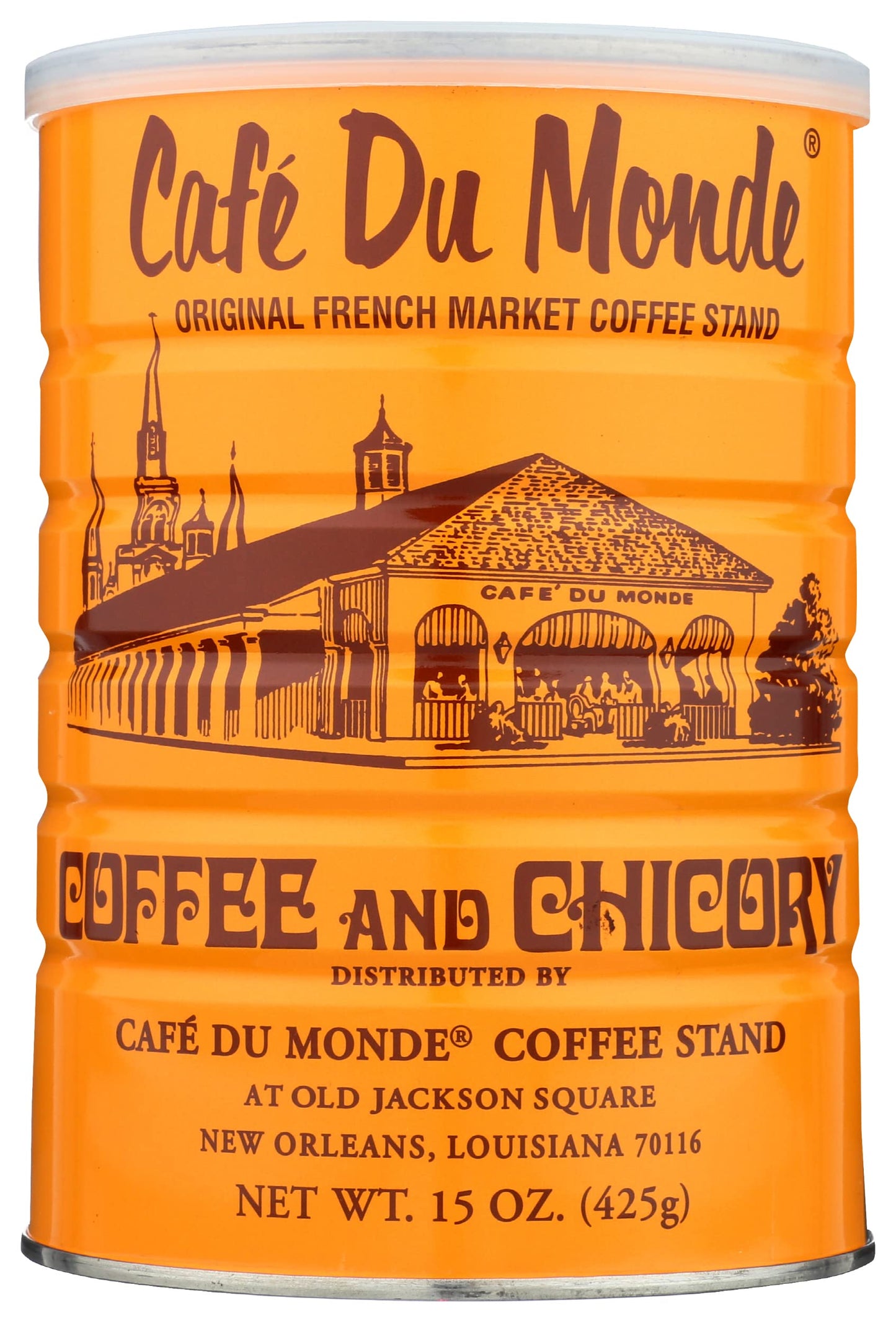 Cafe Du Monde Coffee And Chicory Ground Coffee, Paleo, Vegan, 15 Ounces (Pack Of 6)