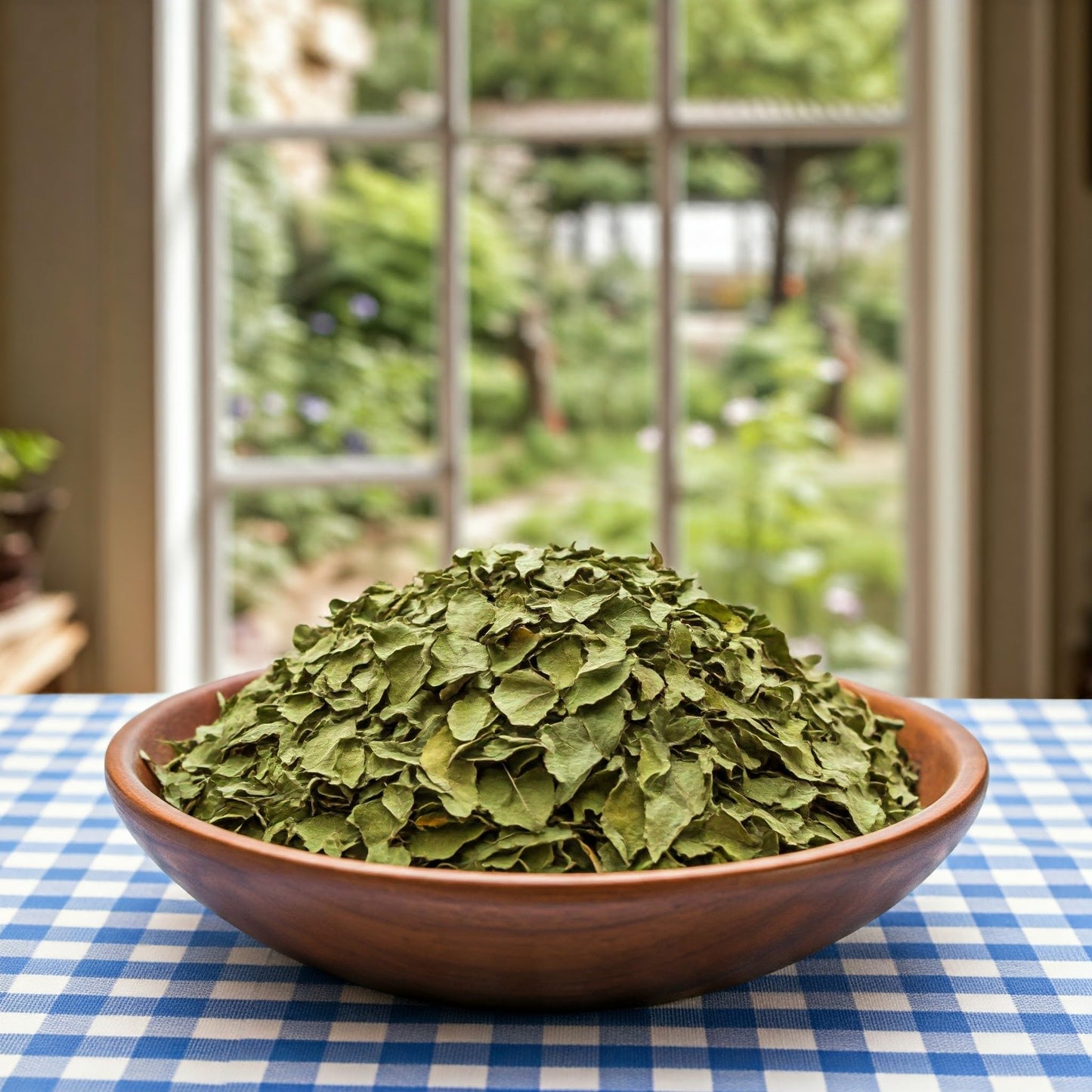 Akshit Organic Dried Moringa Leaves Tea, Caffeine Free, Non-GMO, Gluten Free, 5.2 oz (150 gm), Brews 56 Cups