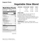 Augason Farms Vegetable Medley Blend Can, Emergency Food Supply, 131 Servings, 2 lb 5 oz, Model 5-00223