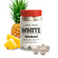 Gumballs in Jar - 1 Inch Large Gumballs - Pineapple Bubble Gum White Gumballs - Kids Chewing Gum - Gumballs for Kids 9 OZ