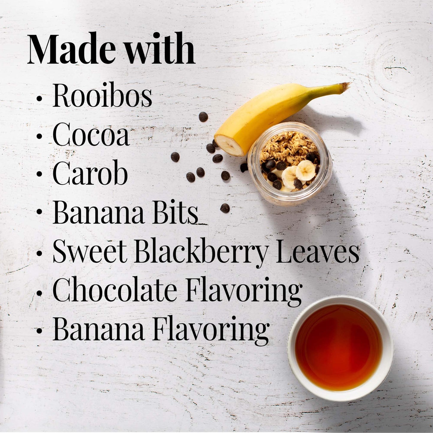 The Republic of Tea Banana Cuppa Chocolate Tea Bags, Low-Caffeine, 36 Count