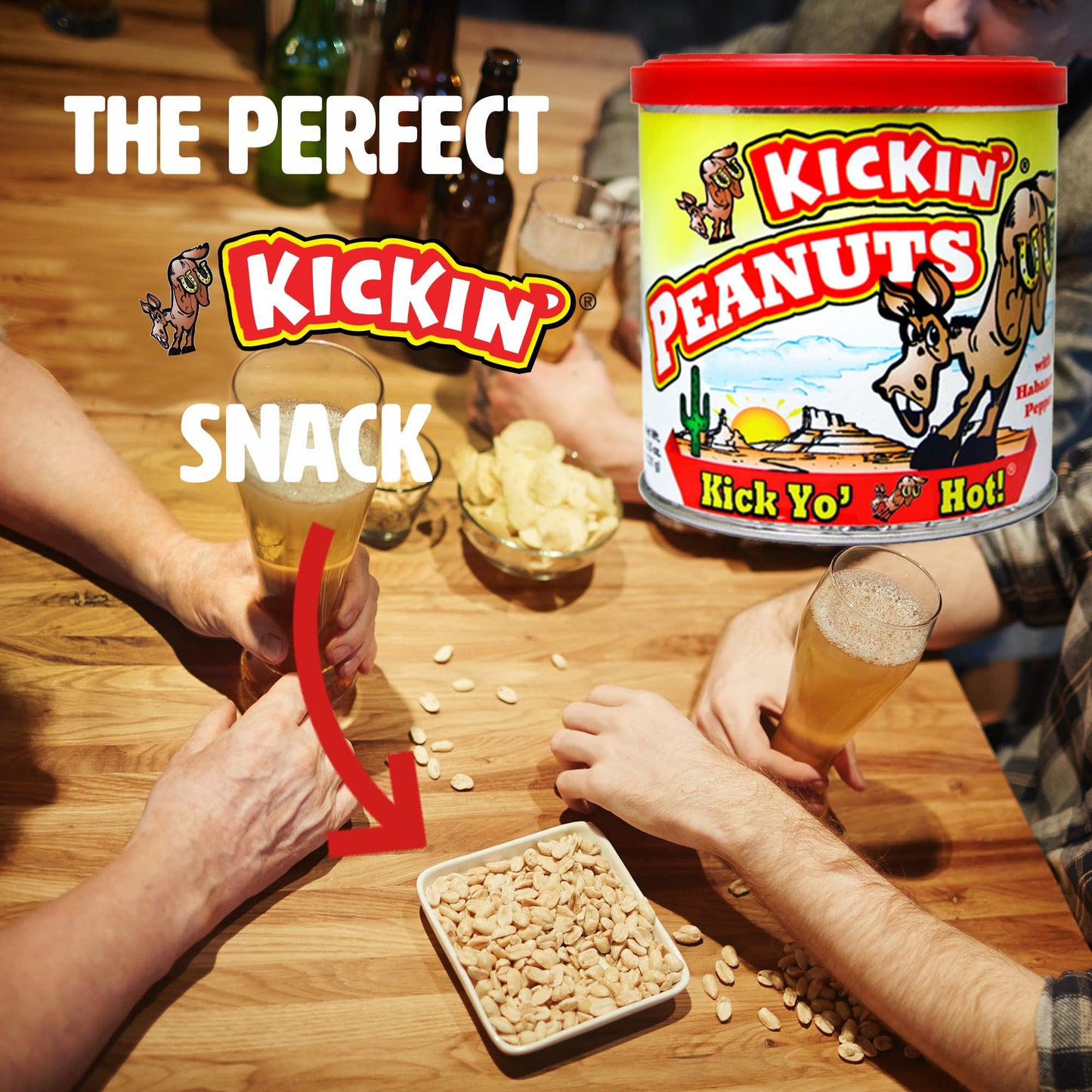 Habanero Pepper Hot Spicy Peanuts - 4.25oz - Spicy Food Challenge and Ultimate Spicy Gourmet Gift Peanuts - Try if you dare!