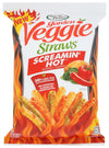 Sensible Portions Garden Veggie Straws Screamin Hot Vegetable & Potato Snack, 4.25 Oz