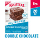 Krusteaz Gluten Free Double Chocolate Brownie Mix, Includes Chocolate Chips, Certified GF, Gluten Free Baking Mix, 20-ounce Boxe