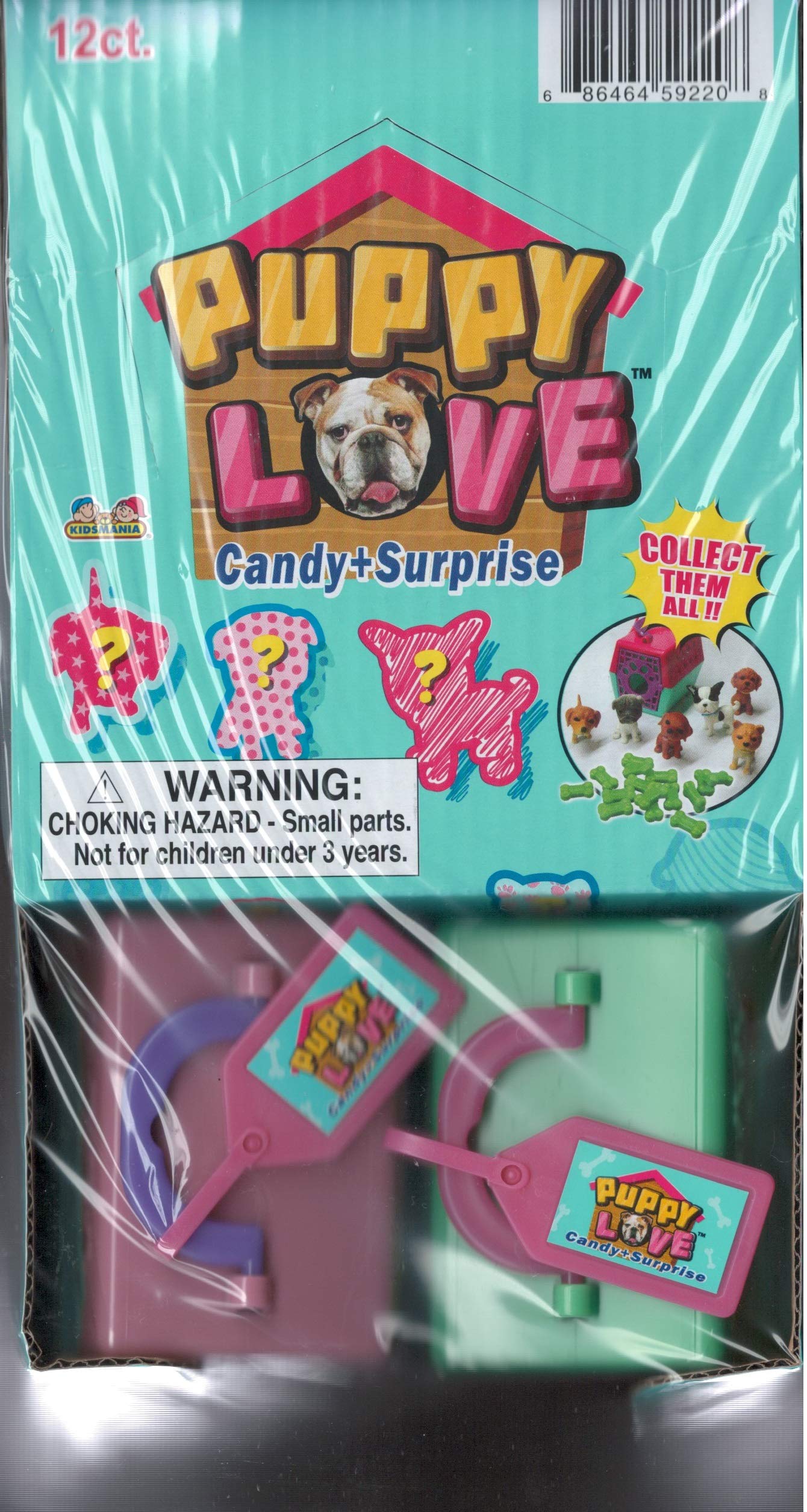 Kidsmania Puppy Love, Candy + Surprise - Display Pack Of 12 Count