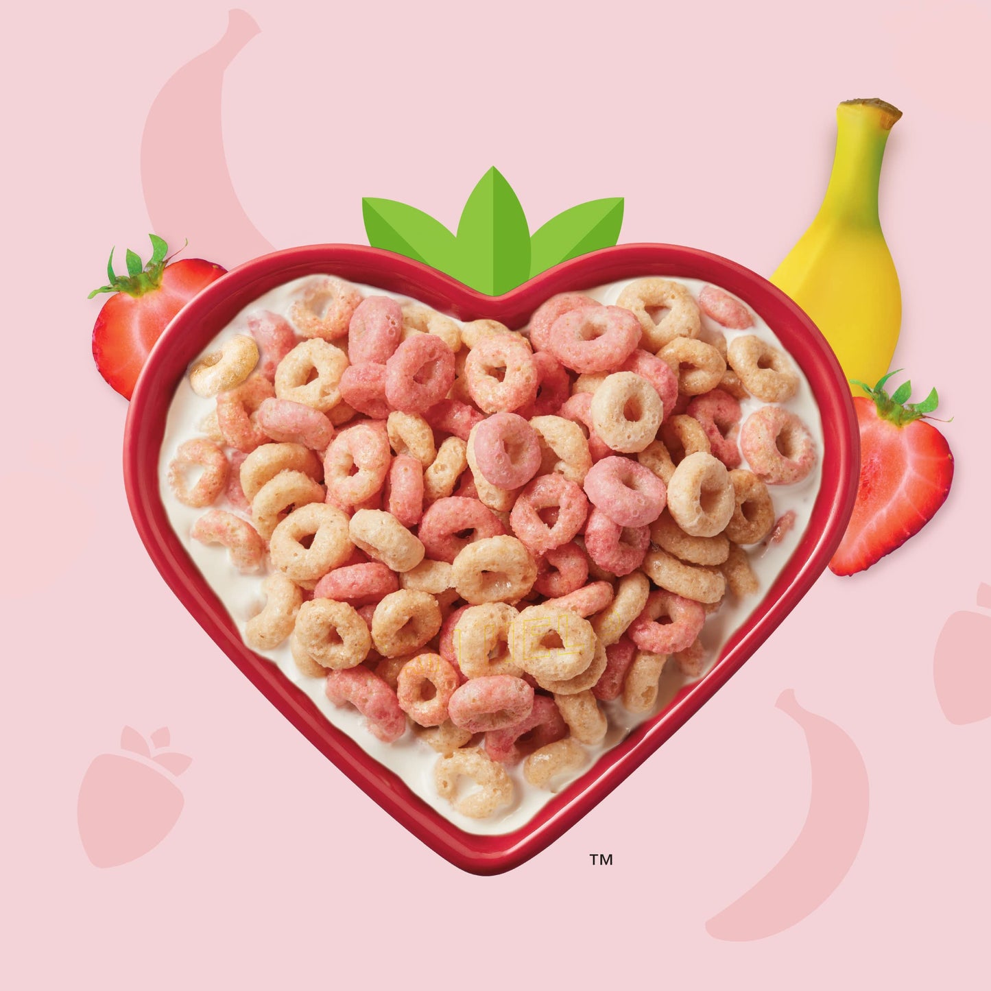 Strawberry Banana Flavored Cheerios Cereal, Limited Edition Happy Heart Shapes, Heart Healthy Cereal With Whole Grain Oats, Large Size, 14.9 Oz