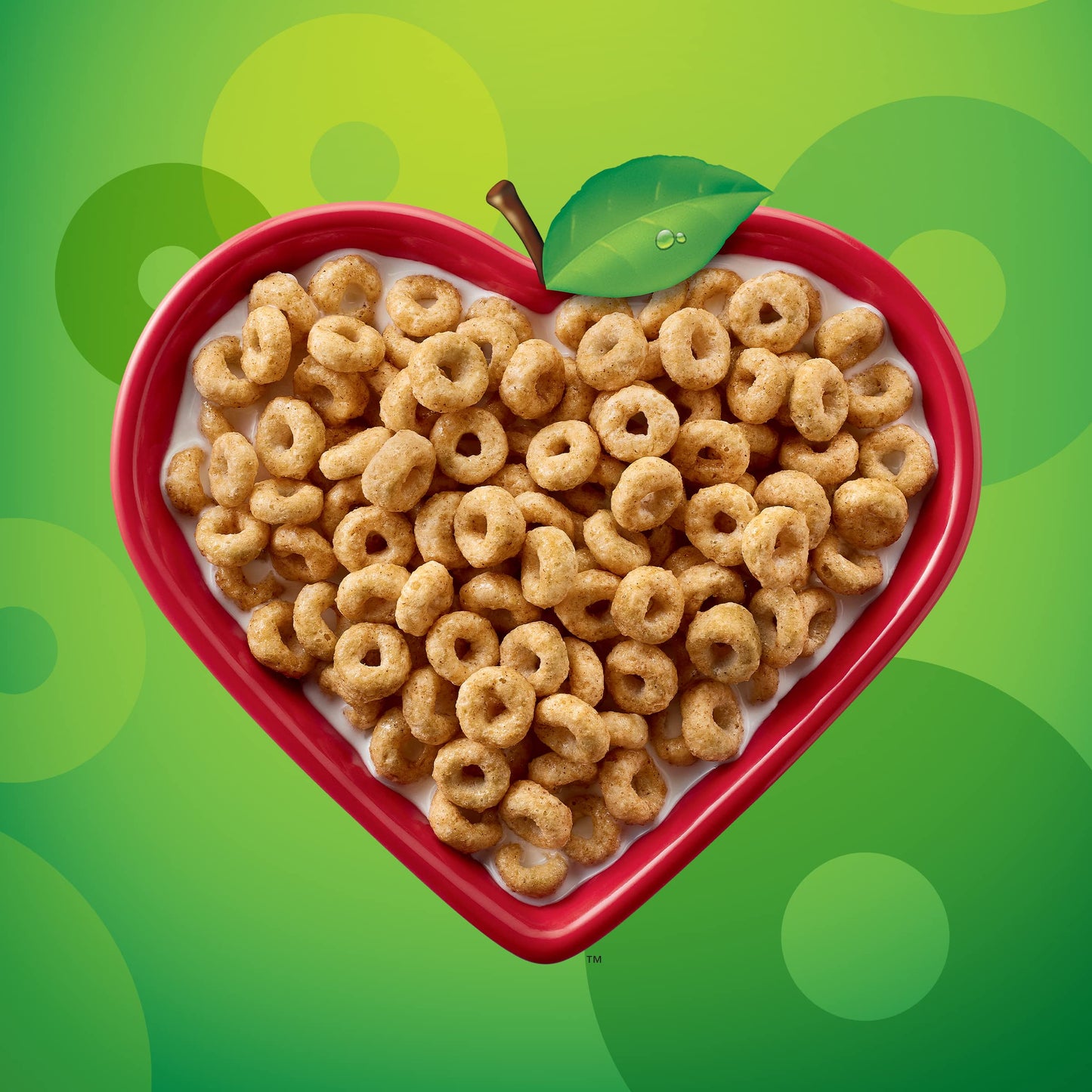 Apple Cinnamon Cheerios Cereal, Limited Edition Happy Heart Shapes, Heart Healthy Cereal With Whole Grain Oats, Family Size, 19 Oz