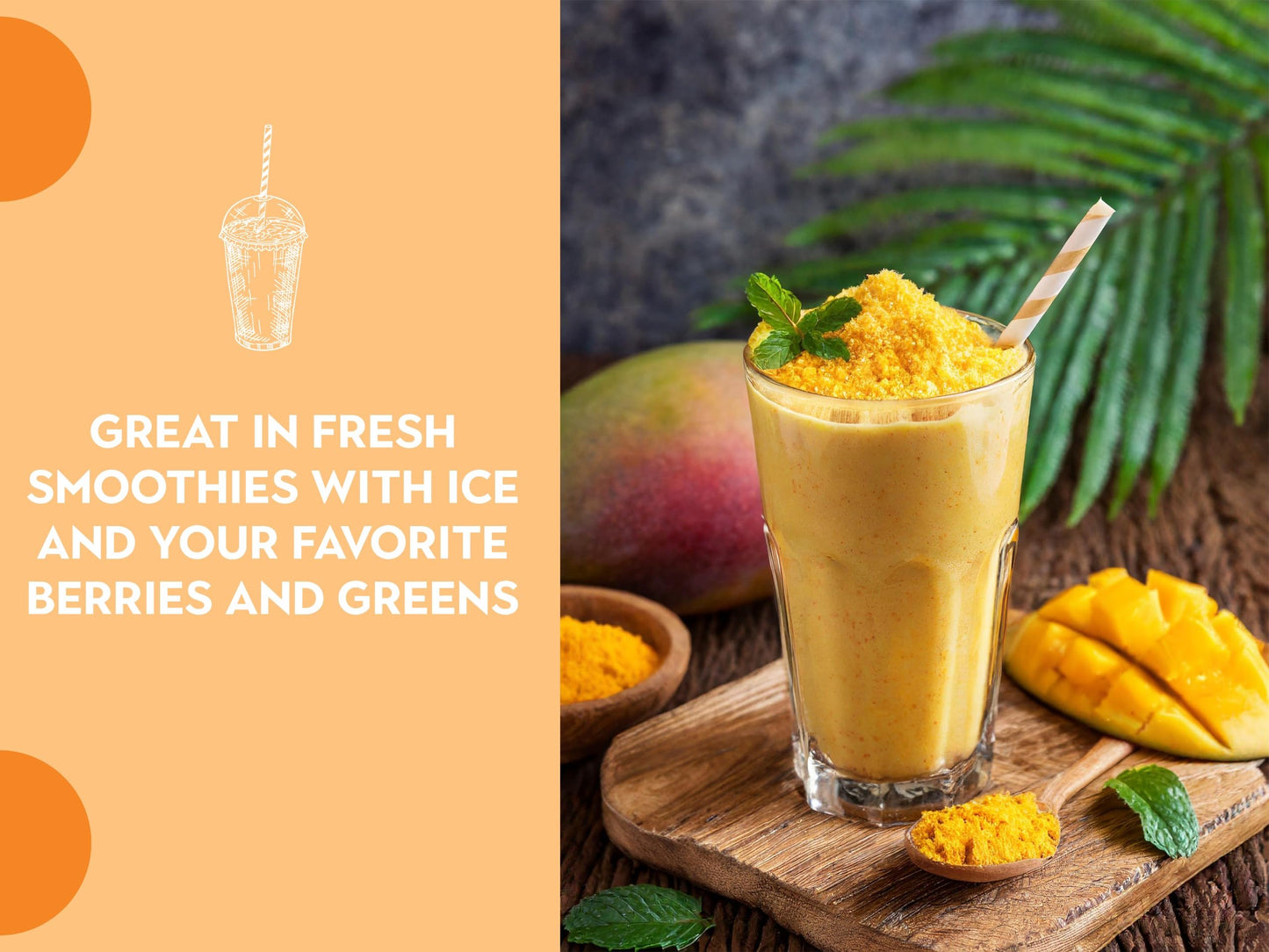 Ancient Roots Mango Fruit Powder - All-Natural Fruit Powder, Filled With Antioxidants, No Sugar Added, Indian Mango, Tropical Sm