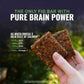 Braincare Omega 3 Fig Bars, Apple Almond Crisp, Gluten-Free, 8 Count, 1,992mg Omega-3 Oil, High-Protein Snack