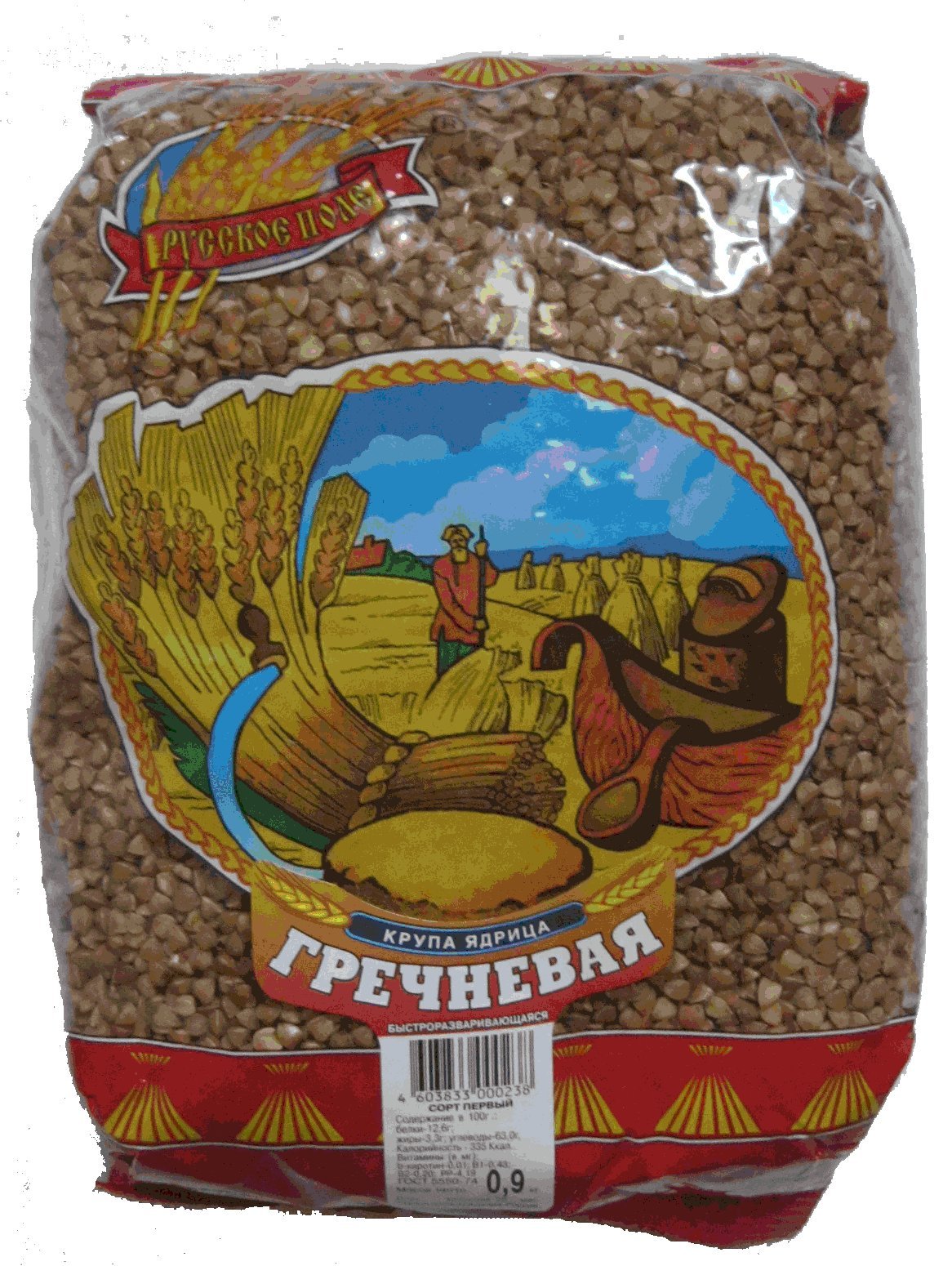 Russkoe Pole Buckwheat Groats, 30.8 Oz