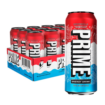PRIME Energy DRIPSCICLE Zero Sugar Energy Drink, 200mg Caffeine, 355mg Electrolytes, 16 Oz, Pack of 12, Vegan, Gluten Free