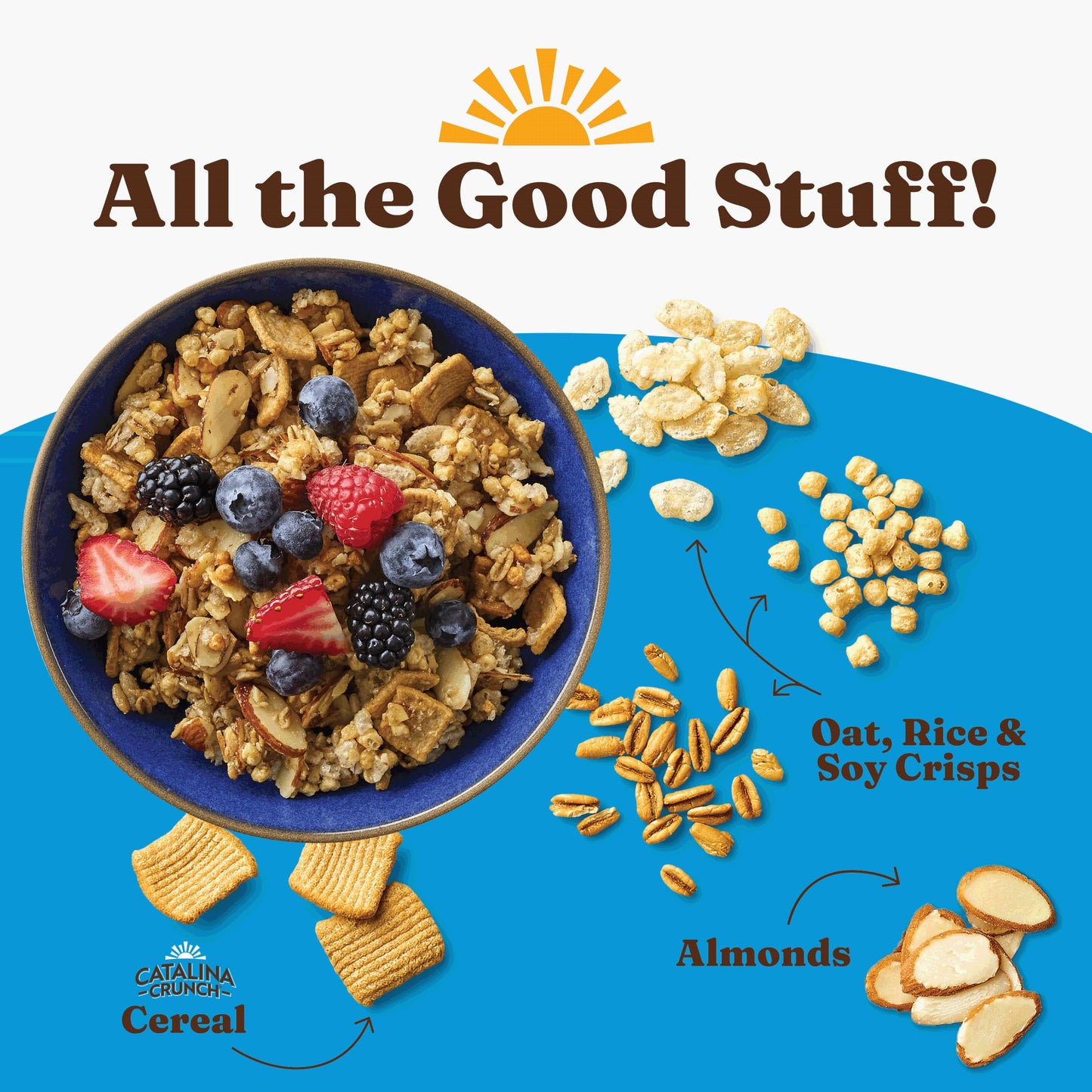 Catalina Crunch Protein Granola - Low Sugar Breakfast Cereal with 13g of Protein - Gluten Free, Keto Friendly - Vanilla Almond -