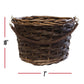 Easter Brown Round Willow Basket (70 Ct) Filled With Treats, Snacks, Candy, Peelable Gummies, Marshmallow Gummies, Bunny And Mor