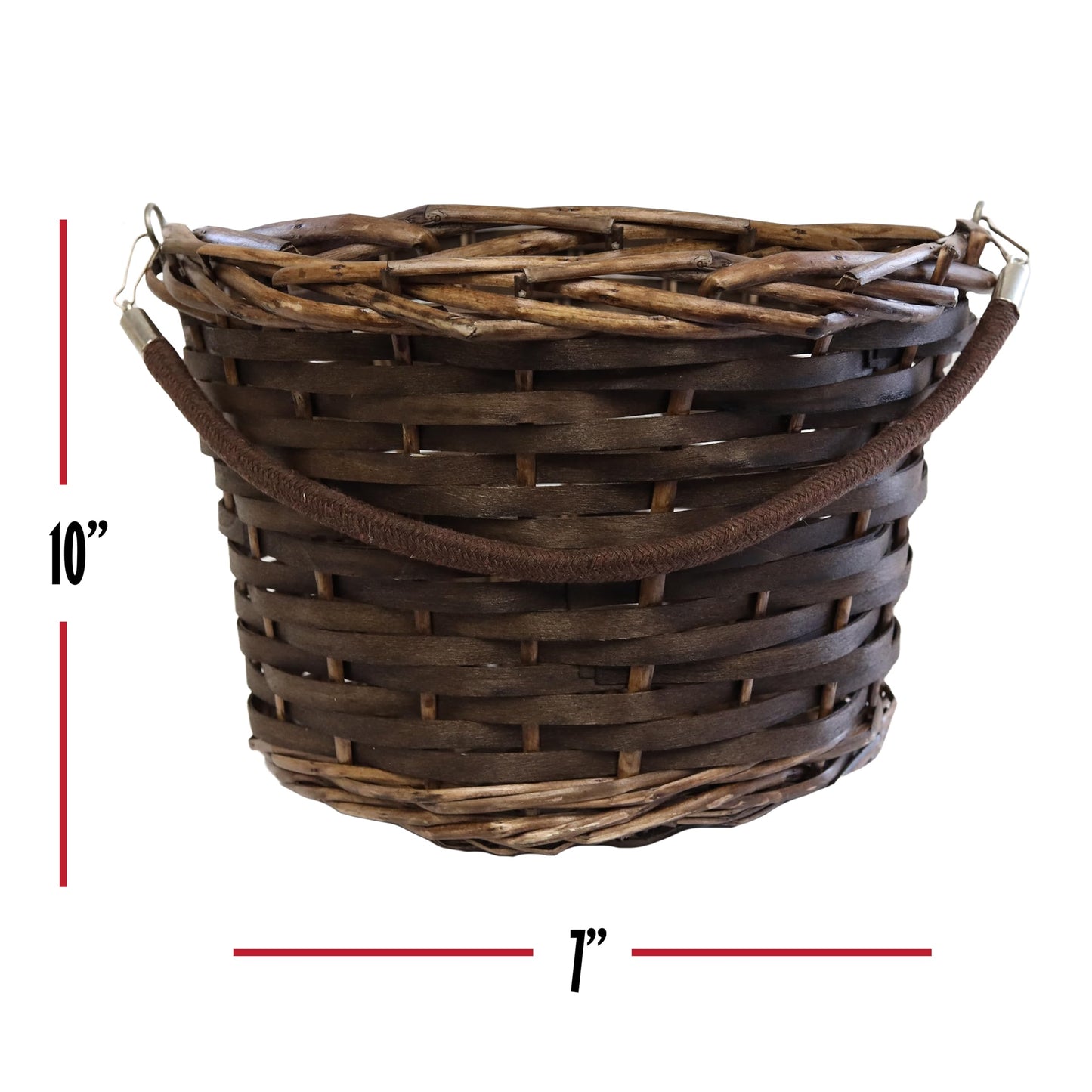 Easter Brown Round Willow Basket (70 Ct) Filled With Treats, Snacks, Candy, Peelable Gummies, Marshmallow Gummies, Bunny And Mor