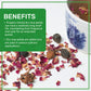 Jiva USDA Organic Dried Red Rose Petals 6 Oz (170g) Large Bag - Food Grade, Edible Flowers - Use in Tea, Baking, Making Rose Wat