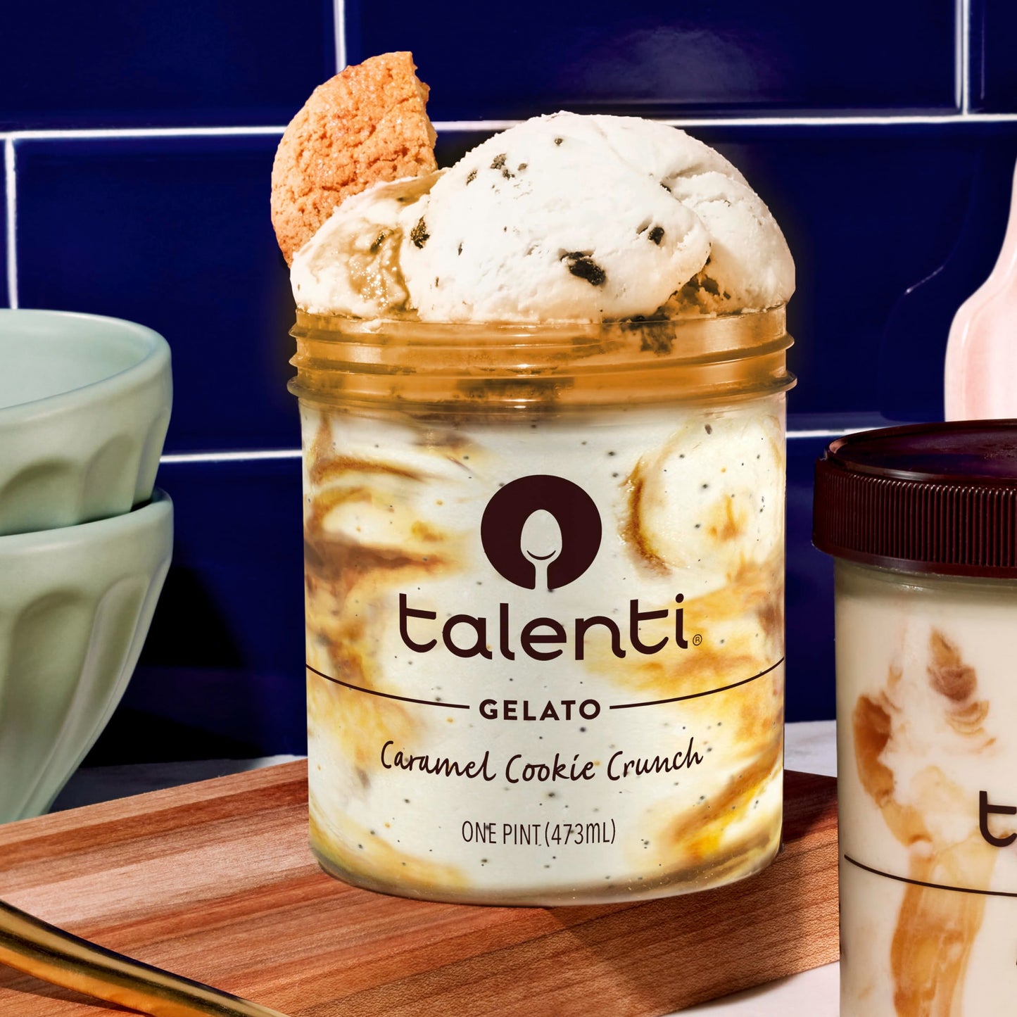 Talenti Gelato For a Delicious Frozen Dessert Caramel Cookie Crunch Made with Ingredients 1 pint