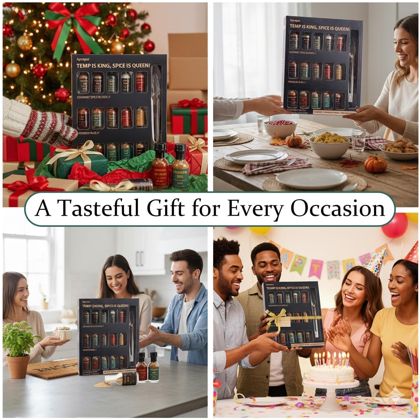 Grilling Seasoning Gift Set-15 Pack Unique Spices And Seasonings Sets For Men, All-Purpose Bbq Spices And Rubs Set For Mens Christmas Gifts Dads, Birthday, Husbands And Housewarming