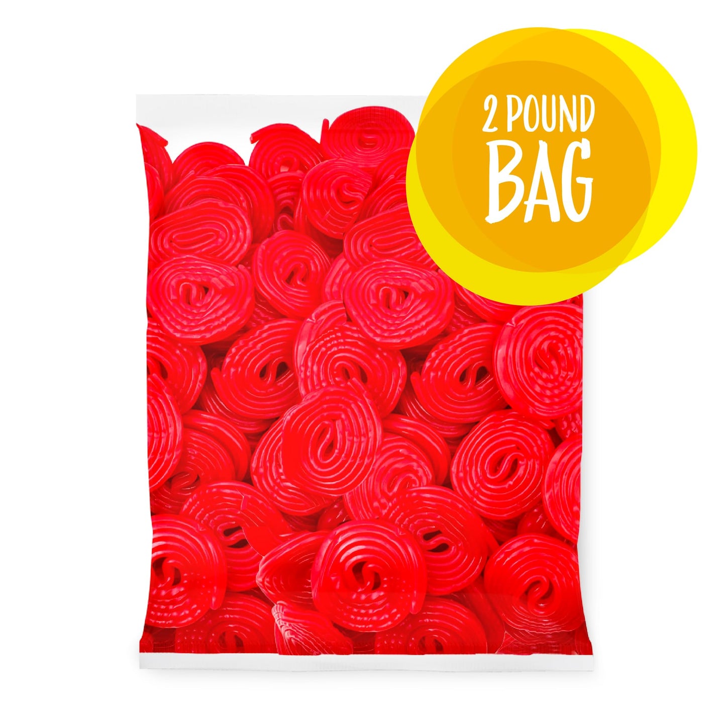 Broadway Strawberry Wheels, Red Licorice Candy, 2-Pound Bag