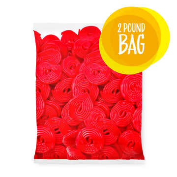 Broadway Strawberry Wheels, Red Licorice Candy, 2-Pound Bag
