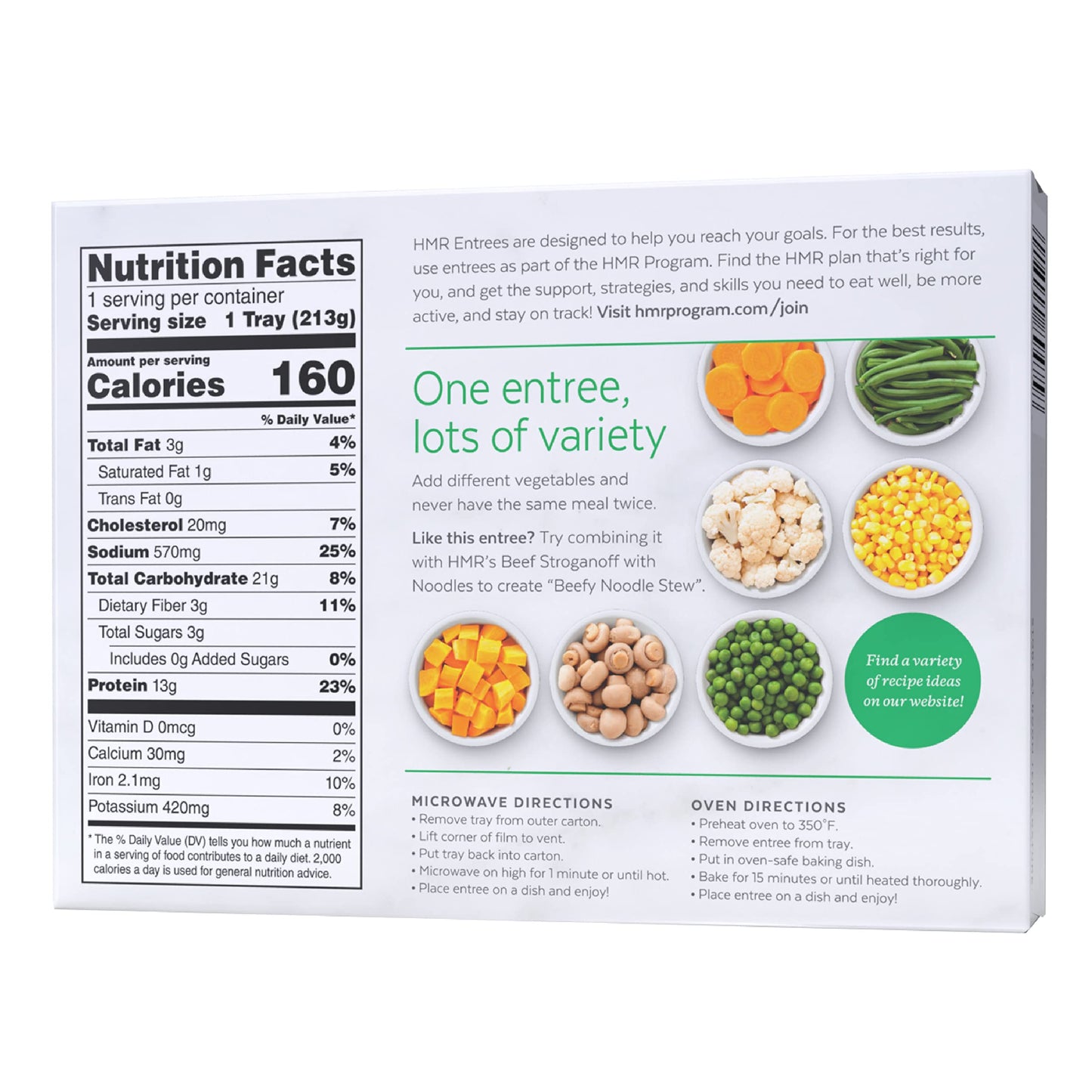 Hmr Vegetable Stew With Beef Entr  E | Pre-Packaged Lunch Or Dinner To Support Weight Loss | Ready To Eat | 13G Of Protein | Low