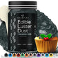 BeePoint Edible Glitter Luster Dust - Food Grade Shimmer Powder for Baking, Drinks & Decorating, 15g, Black
