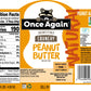 Once Again Natural, Crunchy Peanut Butter, 9Lb Bucket (Same As 9 Jars) - Lightly Salted, Unsweetened - Gluten Free Certified, Ve