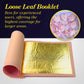 Barnabas Blattgold Edible Gold Leaf 24K - Cake Decorations  Loose Gold Leaf Sheets for Cupcakes - 3.1 inches  Book of 20