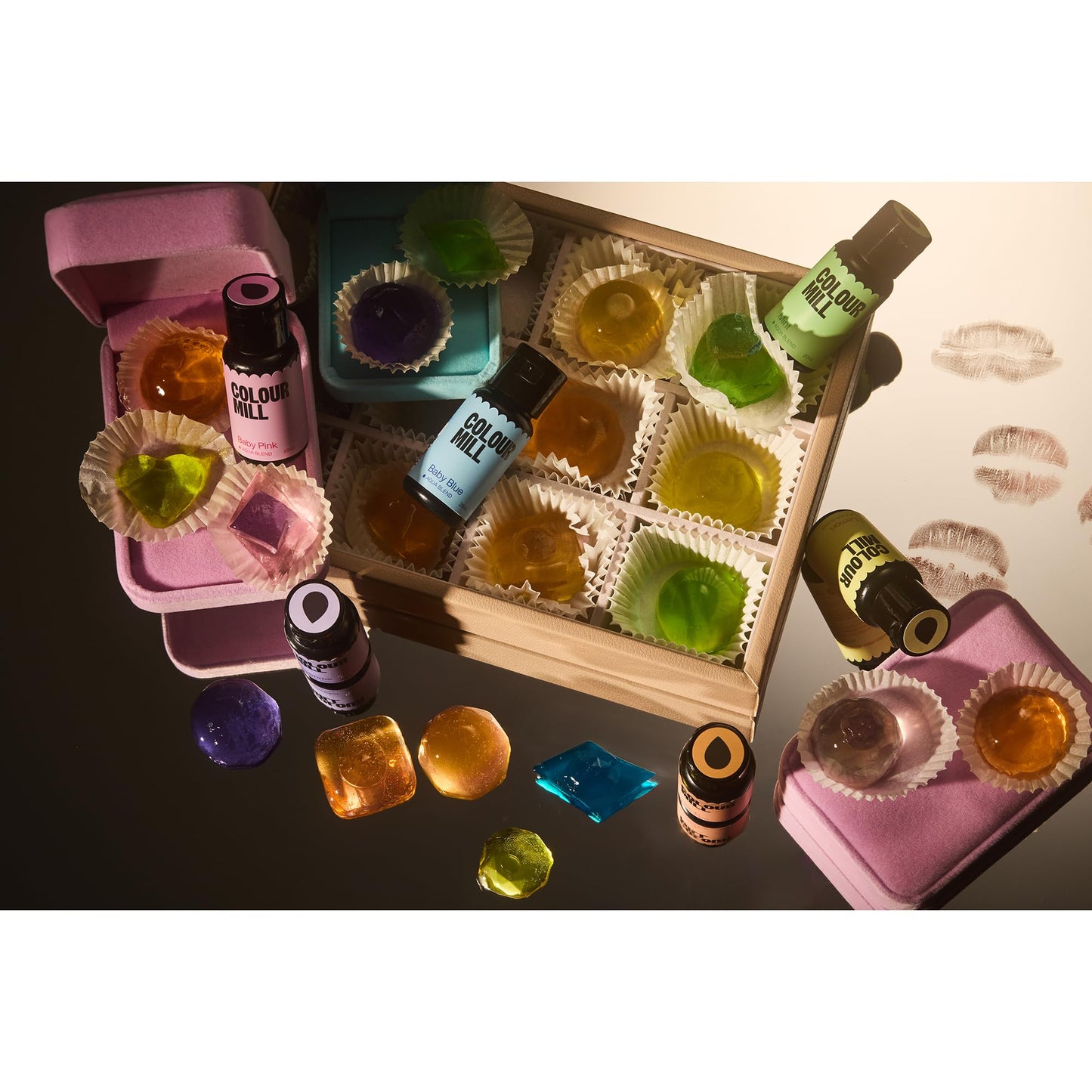 Colour Mill Pastel Pack Water-Based Food Coloring, 6 Colors, 120ml (4.08 Fl Oz) - Baby Blue, Baby Pink, Lavender, Lemon, Mint, Peach