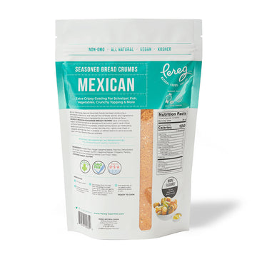 Pereg Mexican Bread Crumbs (12 Oz) - Mexican Flavor Seasoned Bread Crumbs - Bread Crumbs For Coating & Stuffing - Coat Burger, S