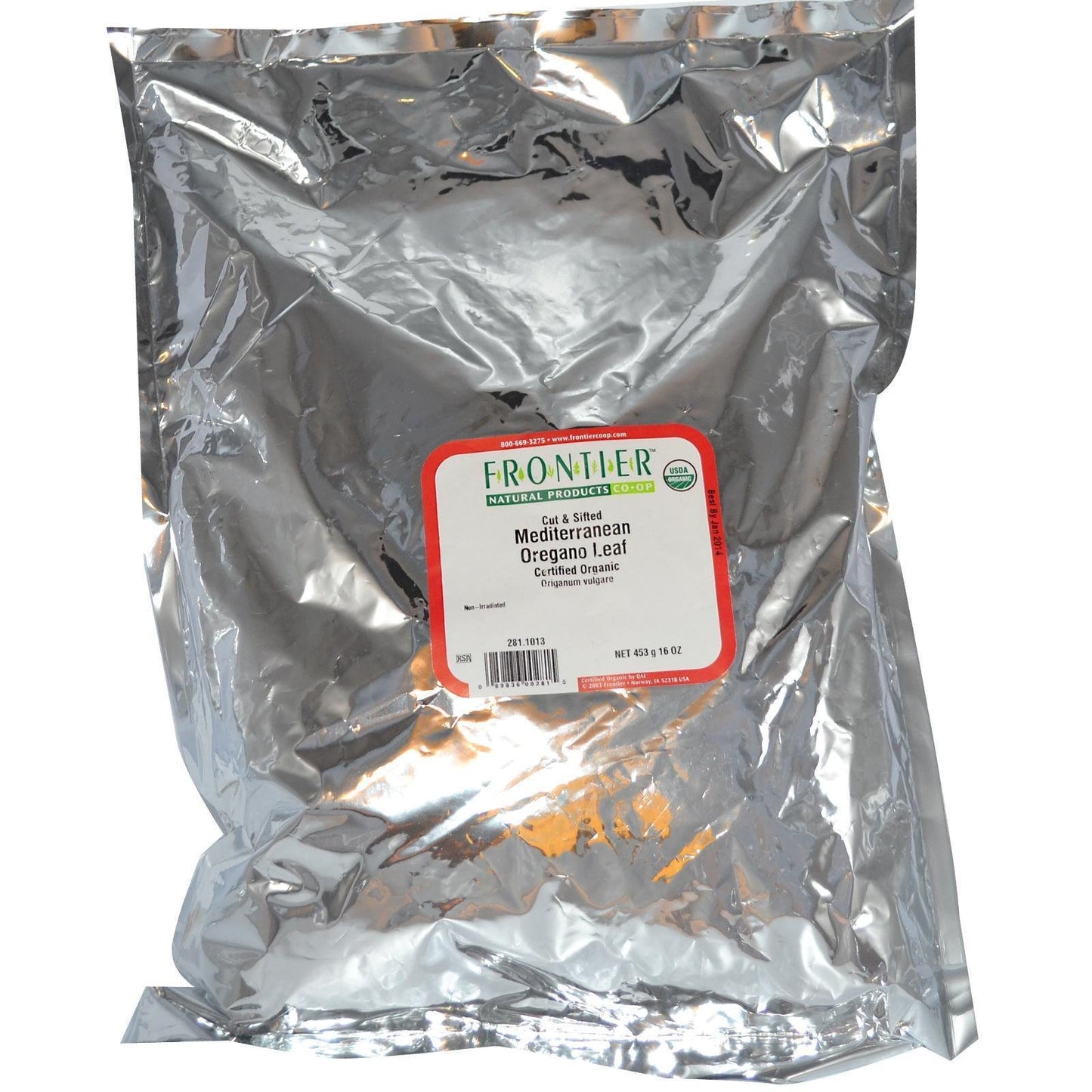 Frontier Herb Oregano Leaf C/S (1X1Lb)