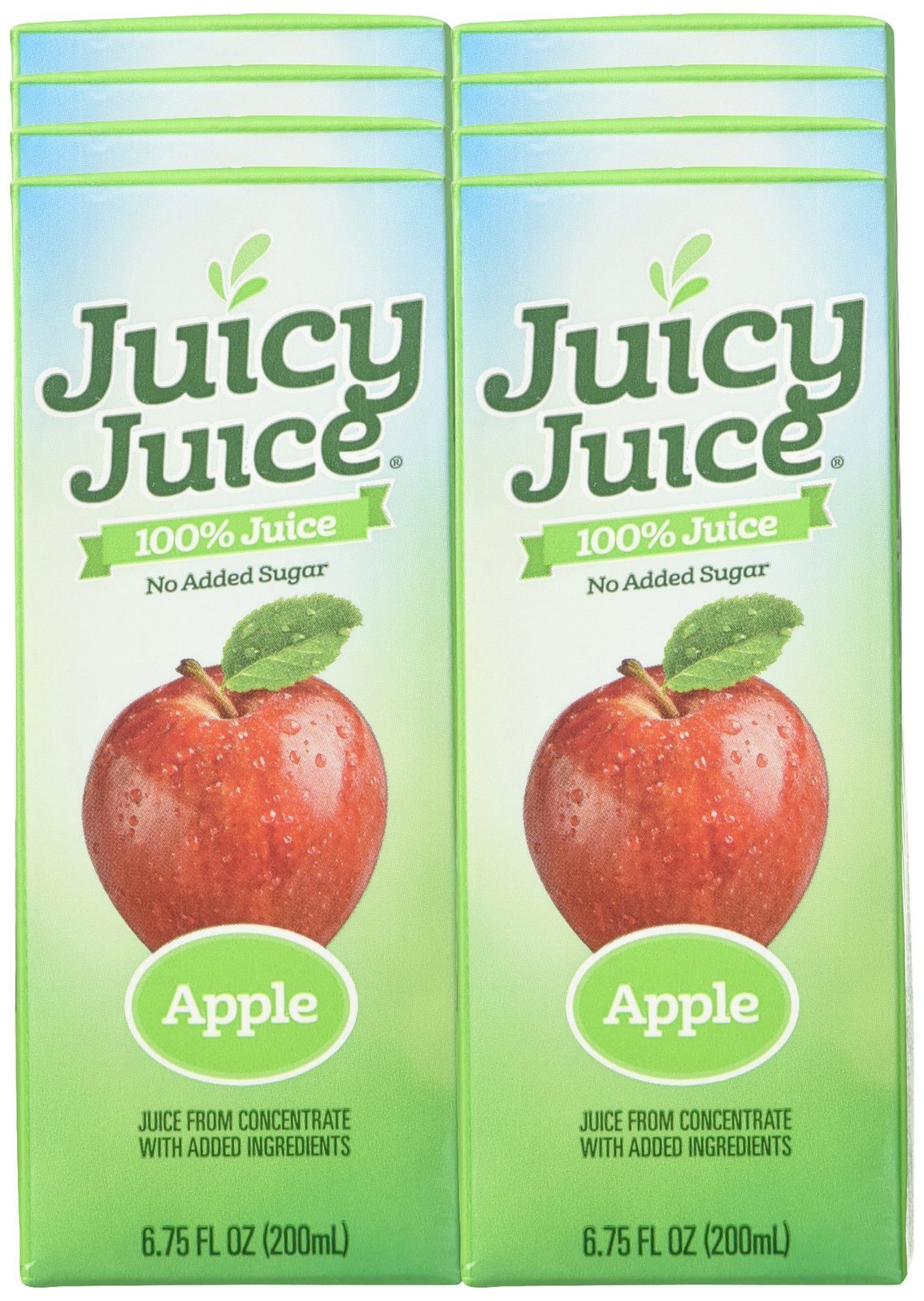 Juicy Juice Slim 8 Pack, Apple, 6.75 Ounce Boxes (Pack of 4)