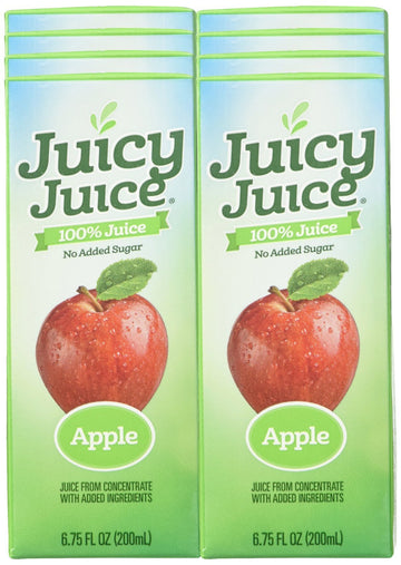 Juicy Juice Slim 8 Pack, Apple, 6.75 Ounce Boxes (Pack of 4)