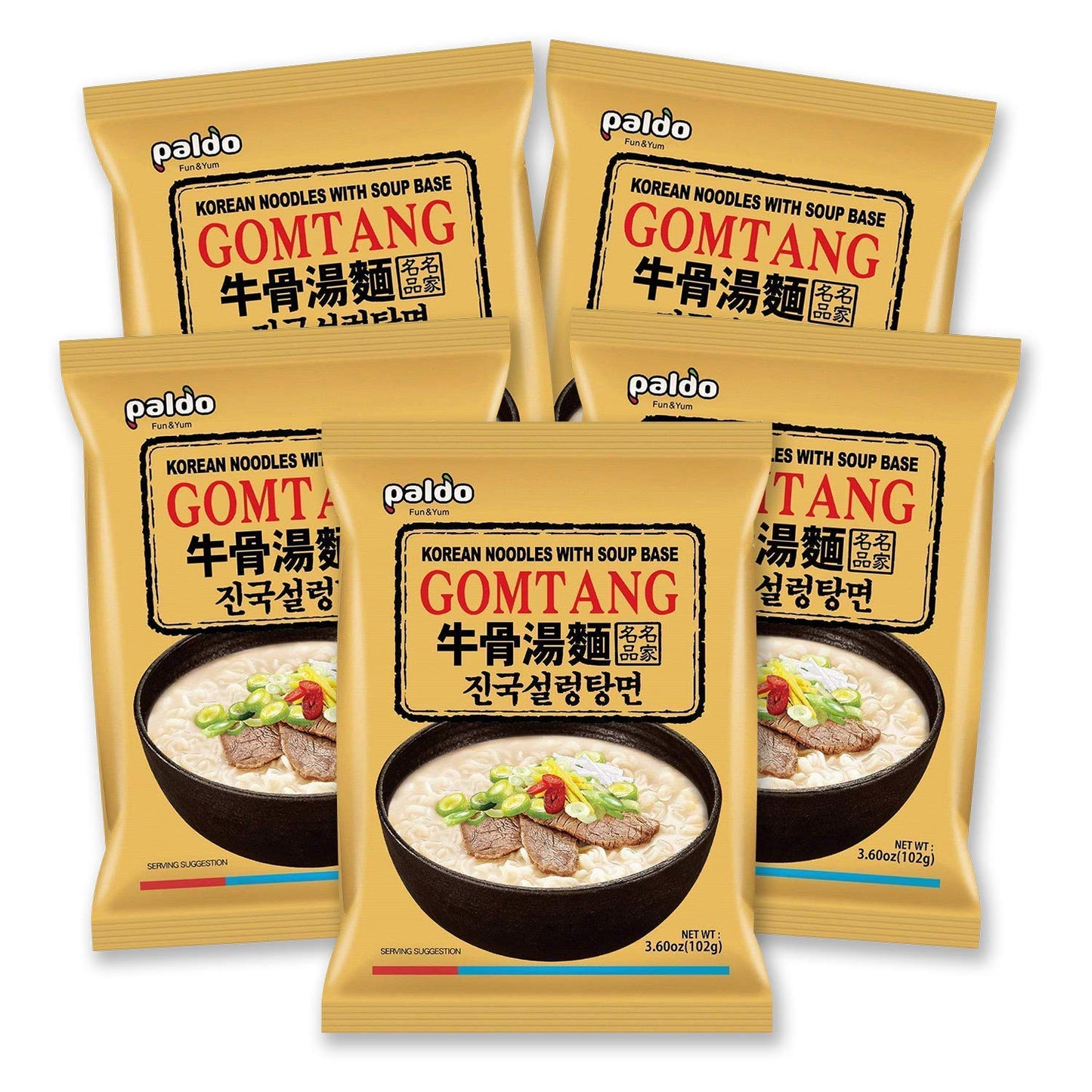 Paldo Fun & Yum Gomtang Ramen 20-Pack, 4.05 Ounce (Pack Of 20)