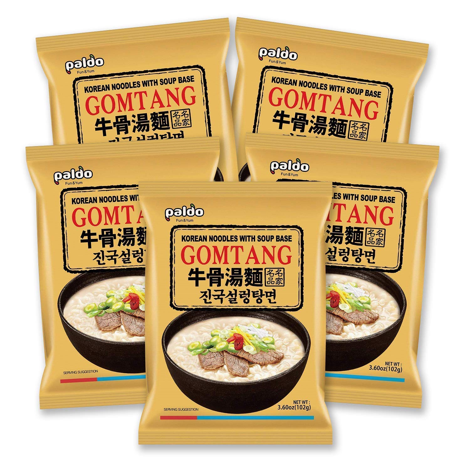 Paldo Fun & Yum Gomtang Ramen 20-Pack, 4.05 Ounce (Pack Of 20)