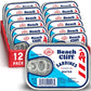 Beach Cliff Sardines in Water, 3.75 oz Can, Pack of 12 - Wild Caught, 12g Protein, Gluten Free, Keto Friendly
